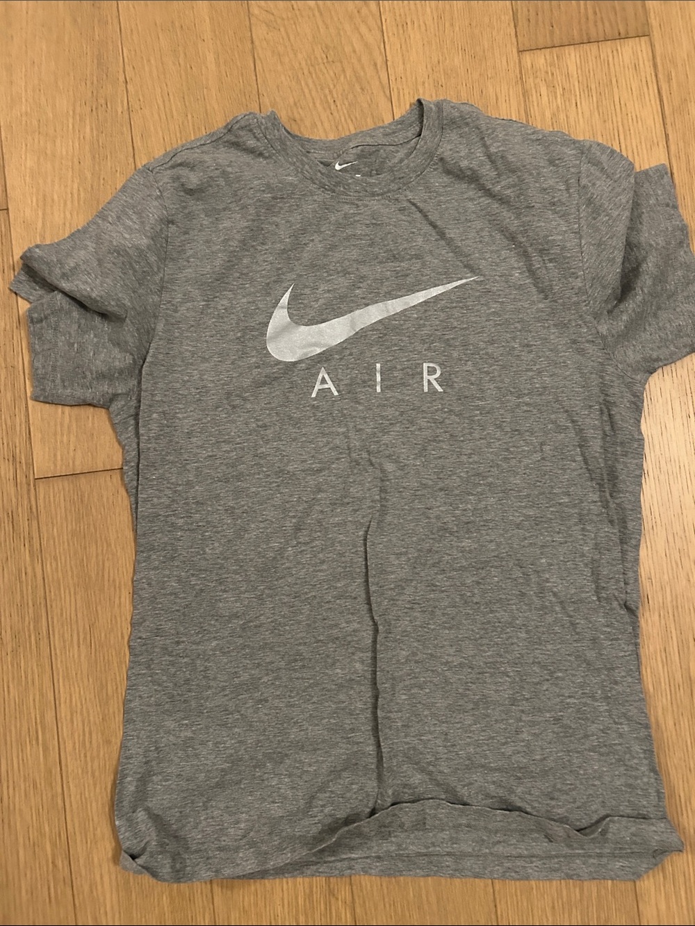 Nike Gray Tee with White Air Swoosh